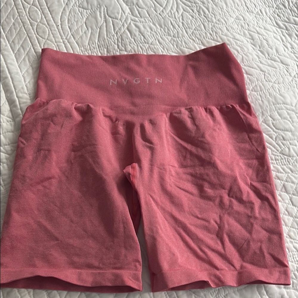 NVGTN Pink High-Waisted Shorts size small